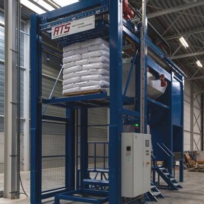 Sackentleerungssystem XL (Oktabin, Big-Bags, Wagenladungen)