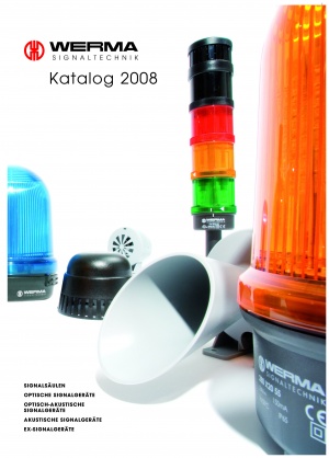 Optische und akustische Signalgeräte im neuen WERMA Katalog 2008