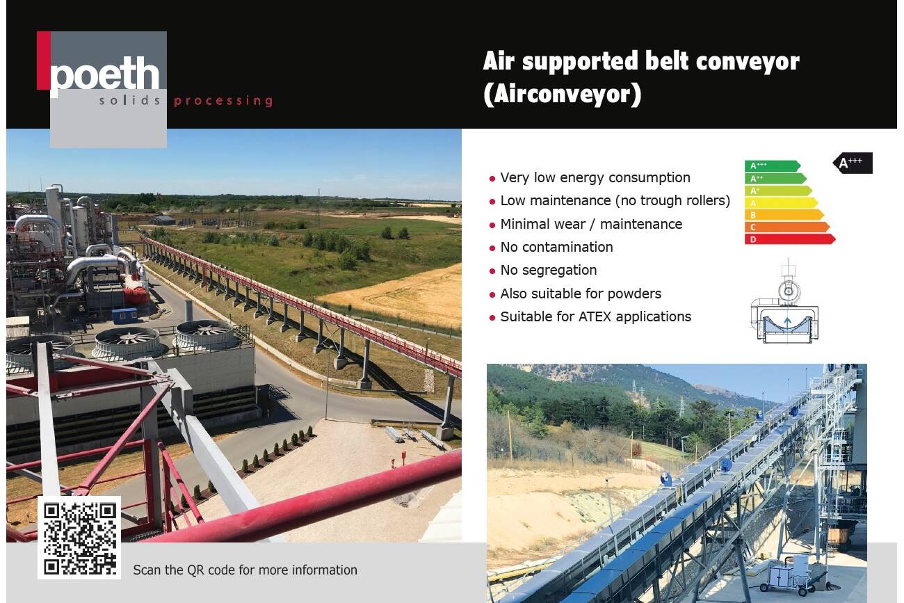 Luftgestütztes Förderband für kosteneffizienten Materialtransport Der energieeffizienteste Transport für Massengüter. Der AirConveyor bietet eine leistungsstarke, reibungsarme Förderung mit einem minimalen ökologischen Fußabdruck.