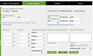 Schüttgut Transporte auf schuettgut-boerse.com Jetzt mit neuen userfreundlichen Eingabemasken