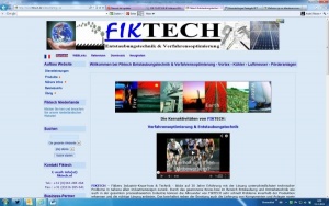 Die deutsche Webseite von Fiktech - Verfahrensoptimierung wurde vollstä Die Benutzerfreundlichkeit wurde signifikant verbessert. 