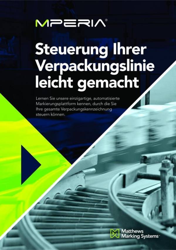 Industrielle Kennzeichnung mit Matthews Marking Systems MPERIA Line Control: Kennzeichnungssteuerung leicht gemacht