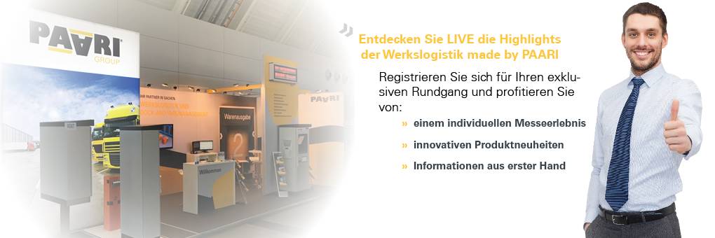 Keine LogiMAT aufgrund COVID-19: Paari eröffnet digitalen Showroom PAARI Group präsentiert die nächste Generation der Selbstbedienterminals SBT 100 und SBT 400